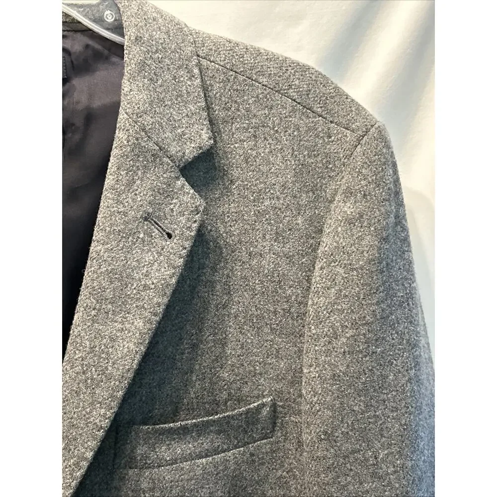 J Crew Ludlow Blazer Mens 42L Gray 100% Yorkshire Tweed Wool By Moon England